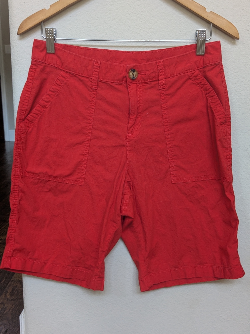 Style & Co. Red Flat-Front Men's Casual Shorts